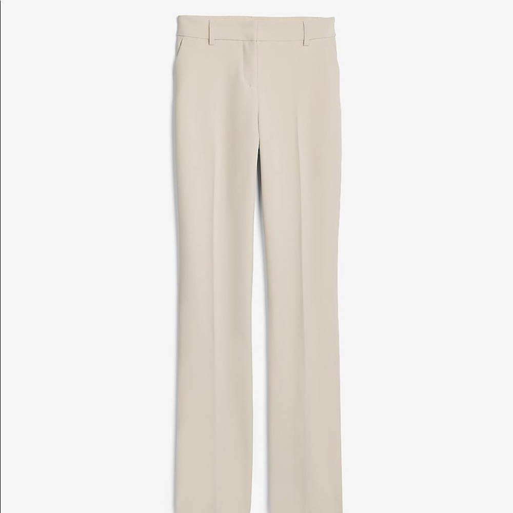 Express Mid Rise Barely Boot Columnist Pants - Picture 3 of 8